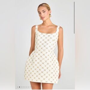 NADINE MERABI SOFIA IVORY DRESS | SIZE M